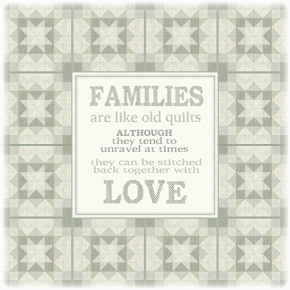Families - Stitched with Love art print by Cindy Jacobs for $57.95 CAD