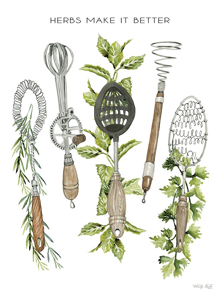 Herbs Make it Better art print by Cindy Jacobs for $57.95 CAD