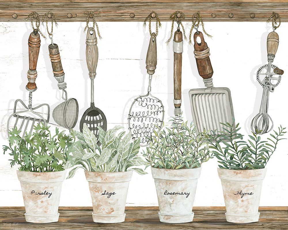 Kitchen Herbs art print by Cindy Jacobs for $57.95 CAD
