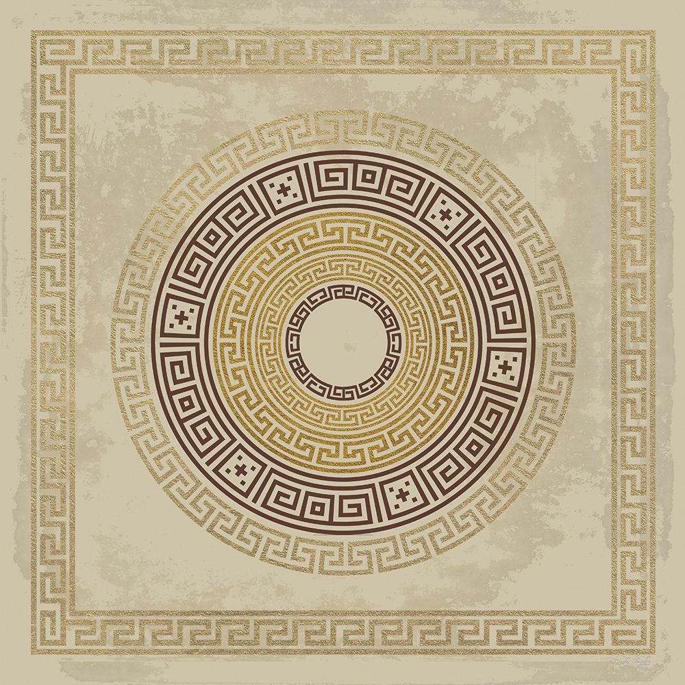Greek Key Medallion I art print by Cindy Jacobs for $57.95 CAD