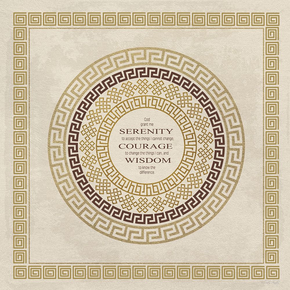 Greek Key Serenity art print by Cindy Jacobs for $57.95 CAD