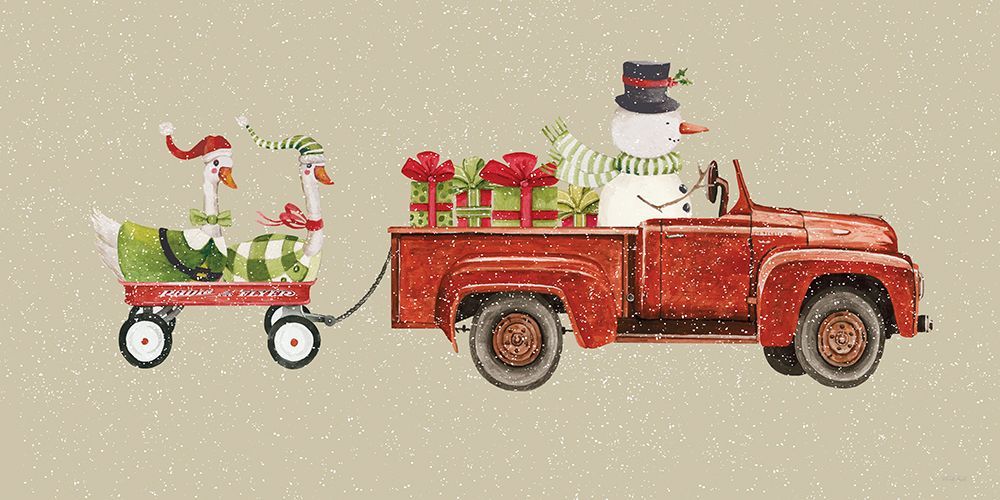 Geese Christmas Parade art print by Cindy Jacobs for $57.95 CAD