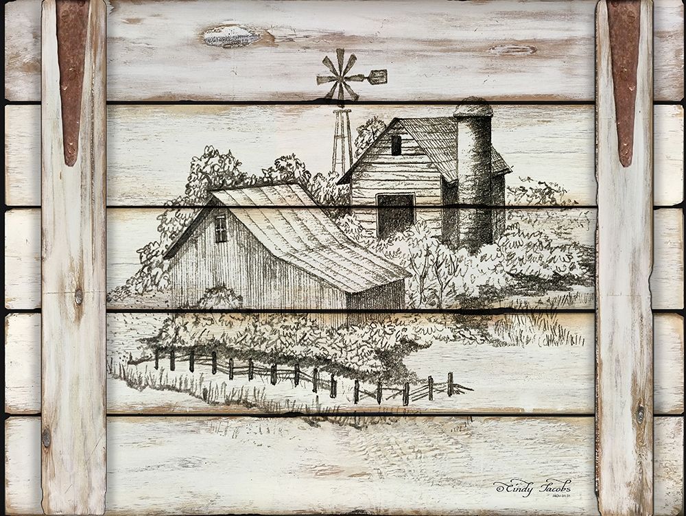 Down on the Farm art print by Cindy Jacobs for $57.95 CAD