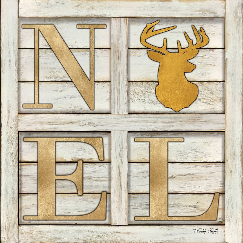 Noel Deer art print by Cindy Jacobs for $57.95 CAD