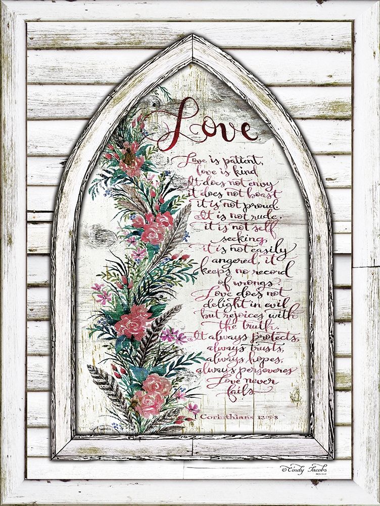 Live is Patient Arch with Flowers art print by Cindy Jacobs for $57.95 CAD