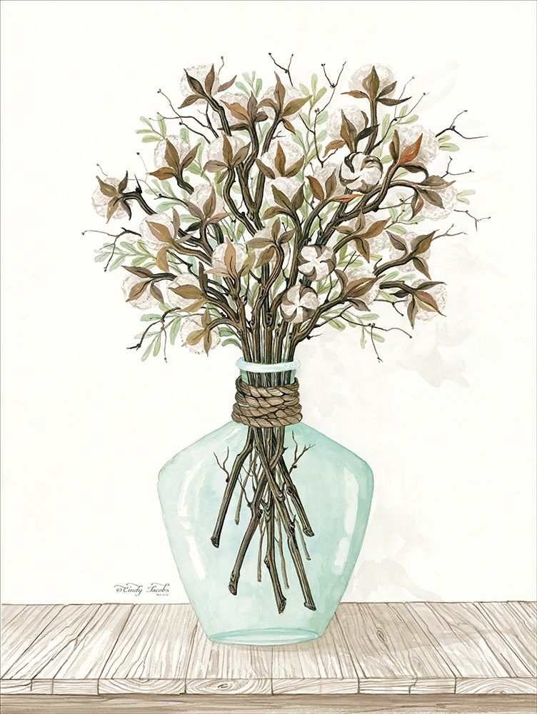 Cotton Bouquet art print by Cindy Jacobs for $57.95 CAD