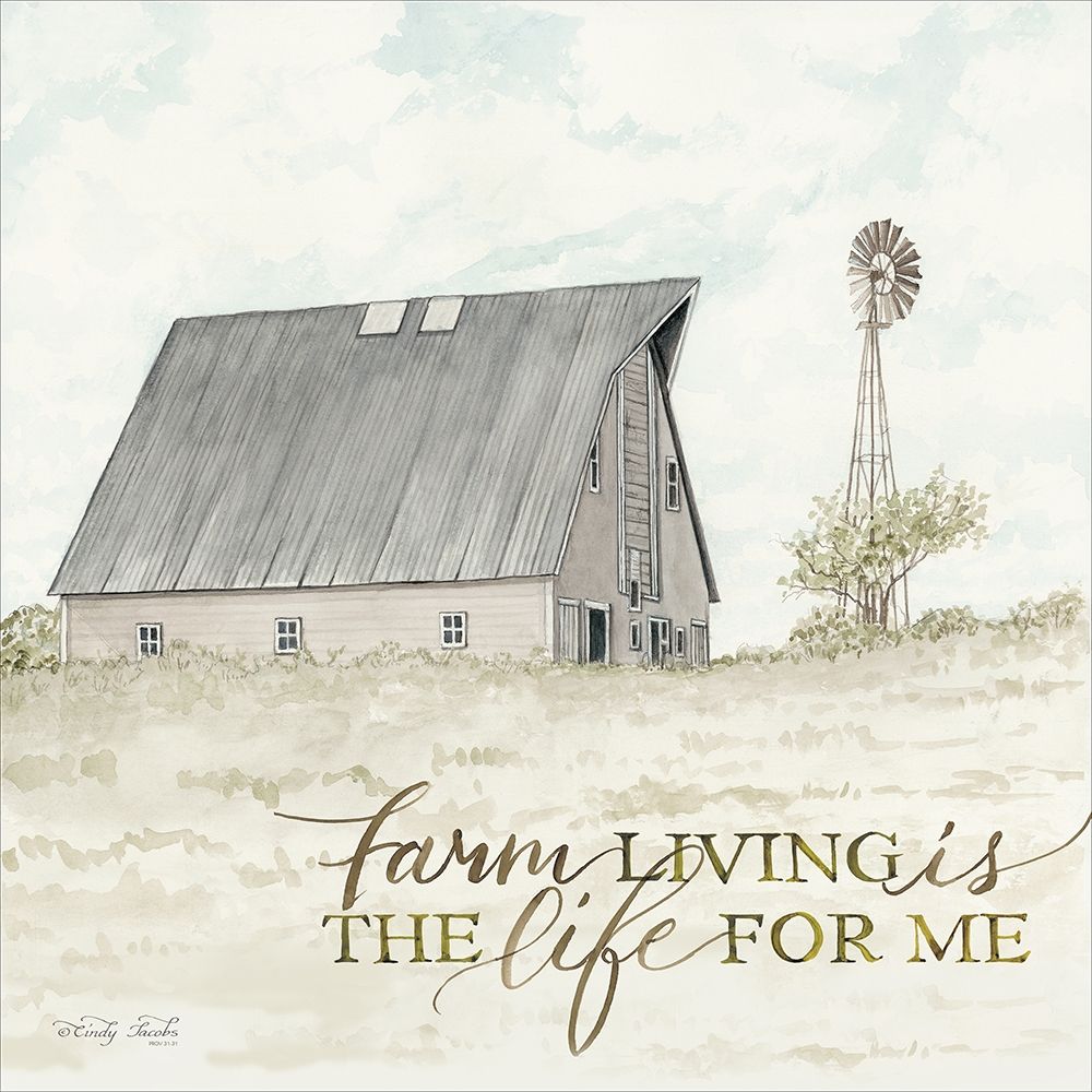 Farm Living art print by Cindy Jacobs for $57.95 CAD