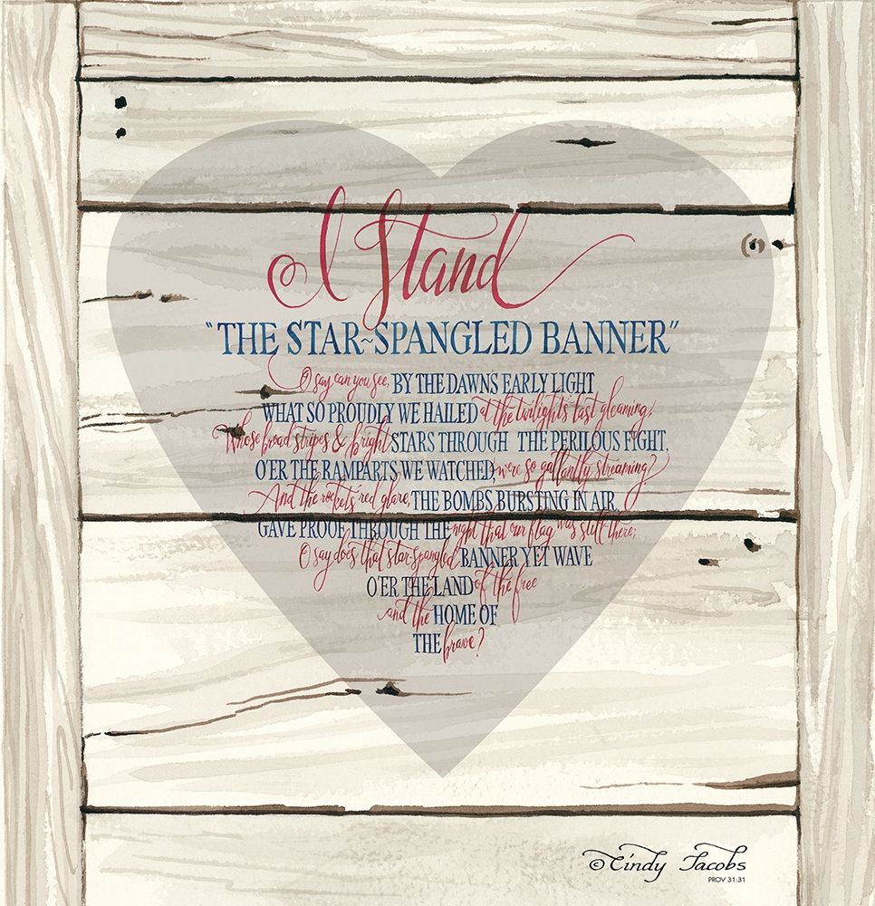 I Stand Heart art print by Cindy Jacobs for $57.95 CAD