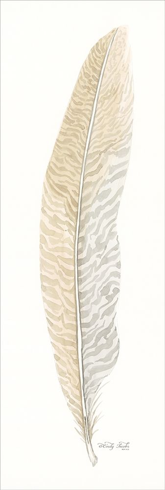 Tonal Feather I art print by Cindy Jacobs for $57.95 CAD