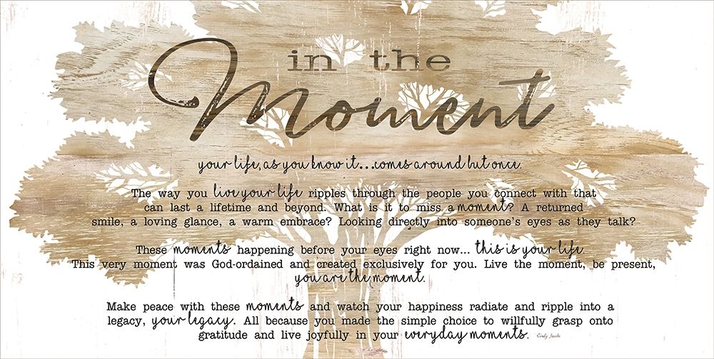 In the Moment art print by Cindy Jacobs for $57.95 CAD