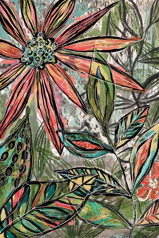 Night Time Sketching Floral art print by Cat Thurman Designs for $57.95 CAD