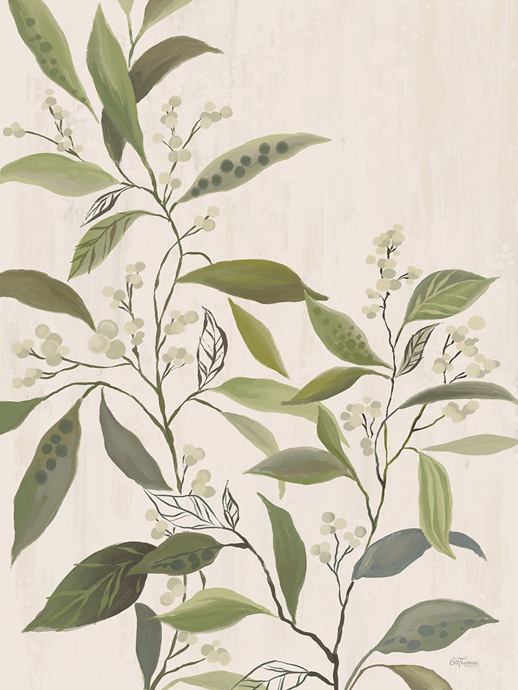 Loose Berry Stems art print by Cat Thurman Designs for $57.95 CAD