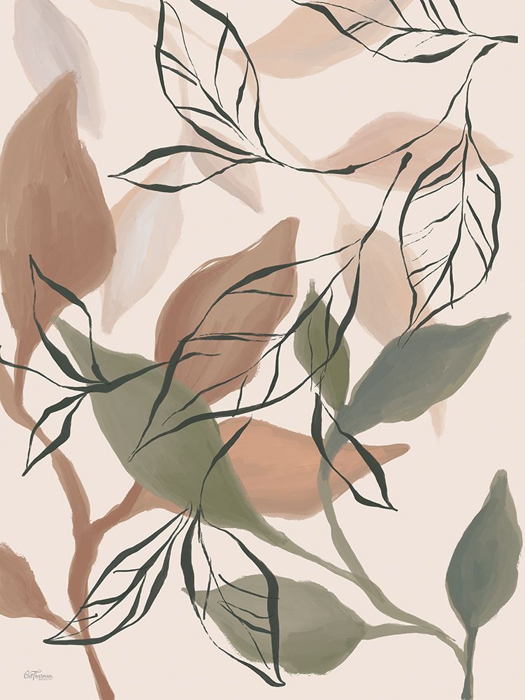 Layered Leaves art print by Cat Thurman Designs for $57.95 CAD
