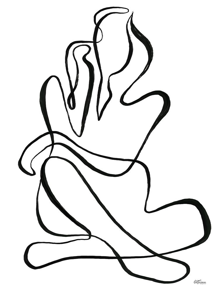 Sitting Woman art print by Cat Thurman Designs for $57.95 CAD