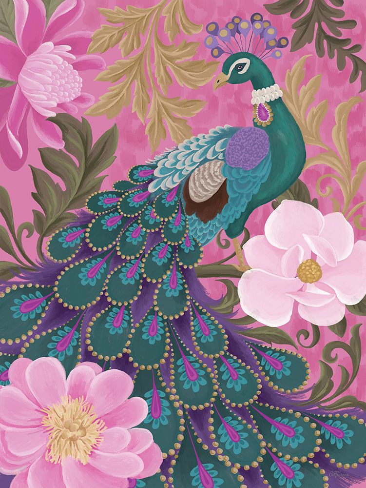 Pretty Peacock art print by Cat Thurman Designs for $57.95 CAD