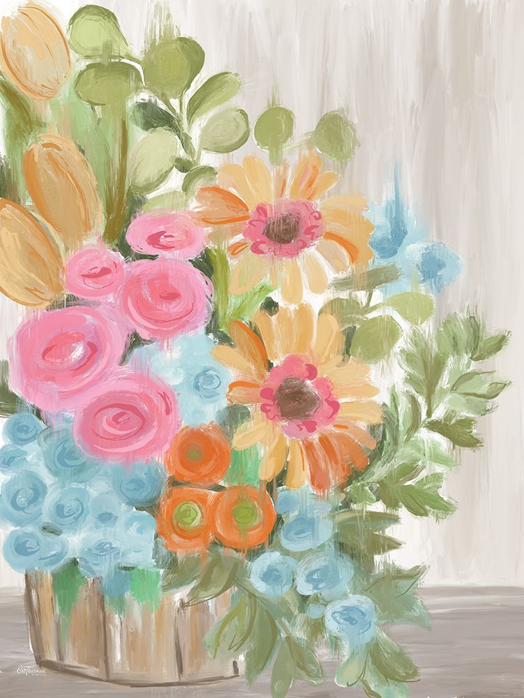 Spring Basket art print by Cat Thurman Designs for $57.95 CAD