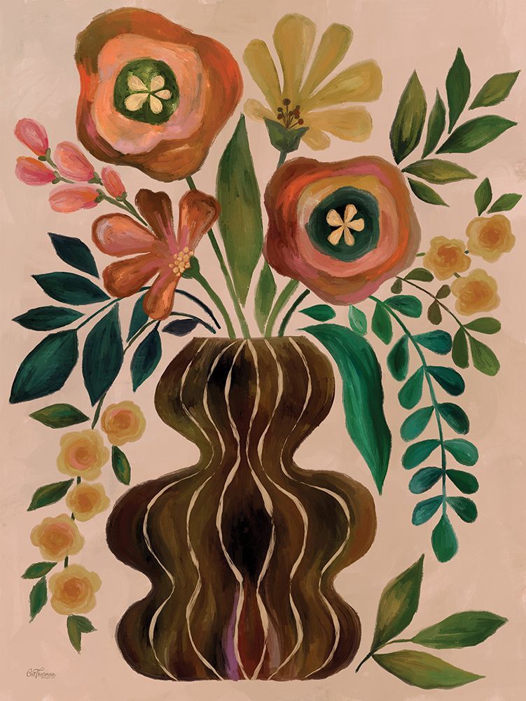 Funky Bouquet art print by Cat Thurman Designs for $57.95 CAD