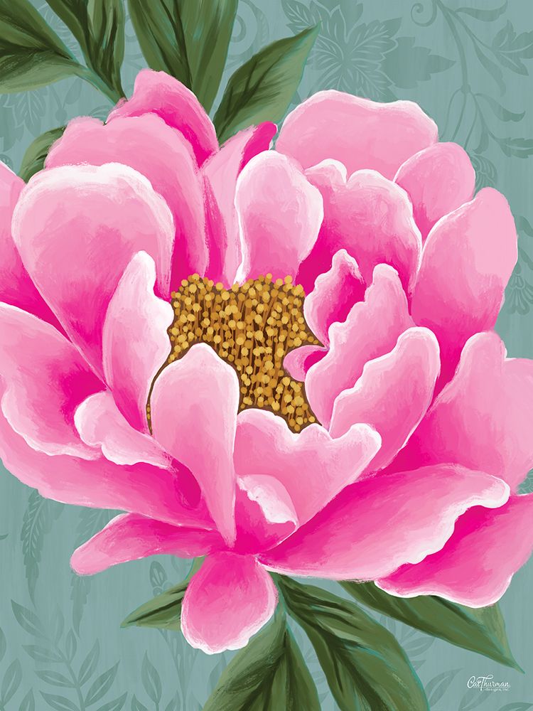 Pink Single Peony art print by Cat Thurman Designs for $57.95 CAD