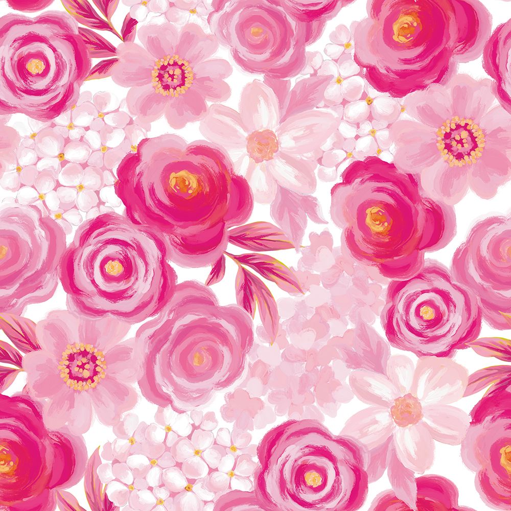 Pink Floral Field art print by Cat Thurman Designs for $57.95 CAD
