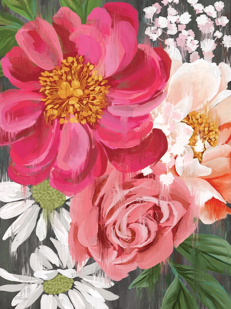Top View Bouquet art print by Cat Thurman Designs for $57.95 CAD