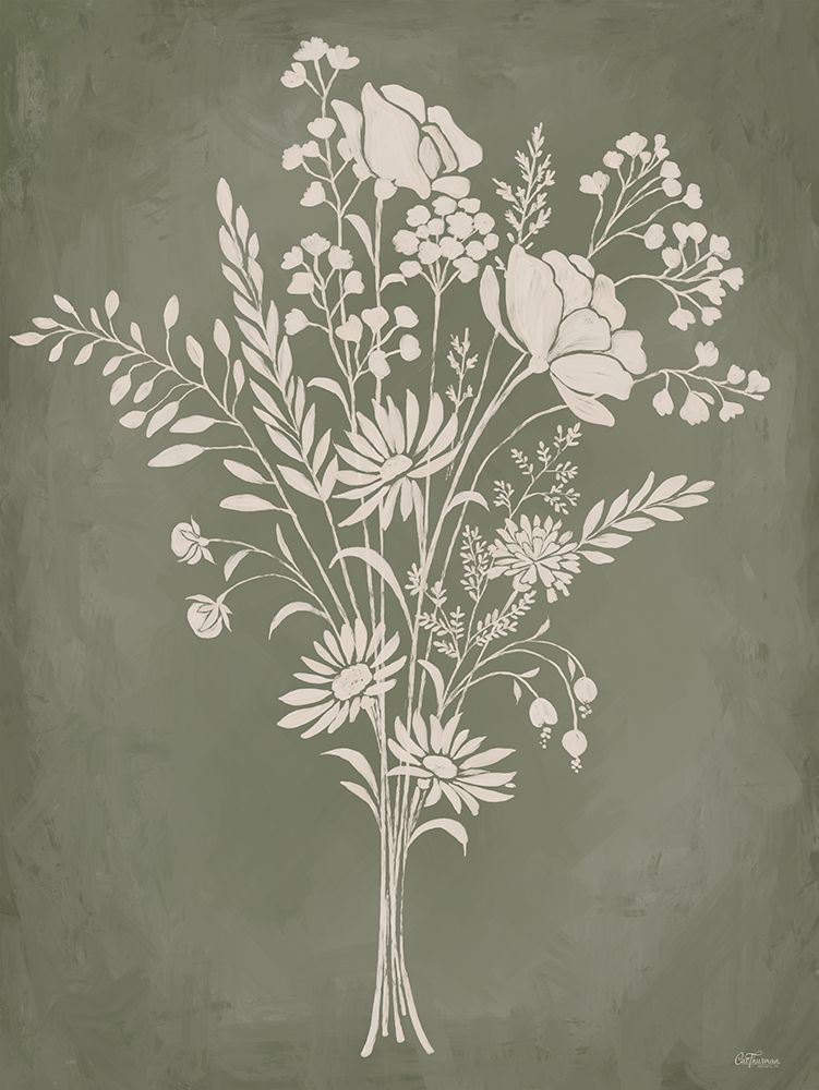 Silhouette Bouquet 1 art print by Cat Thurman Designs for $57.95 CAD