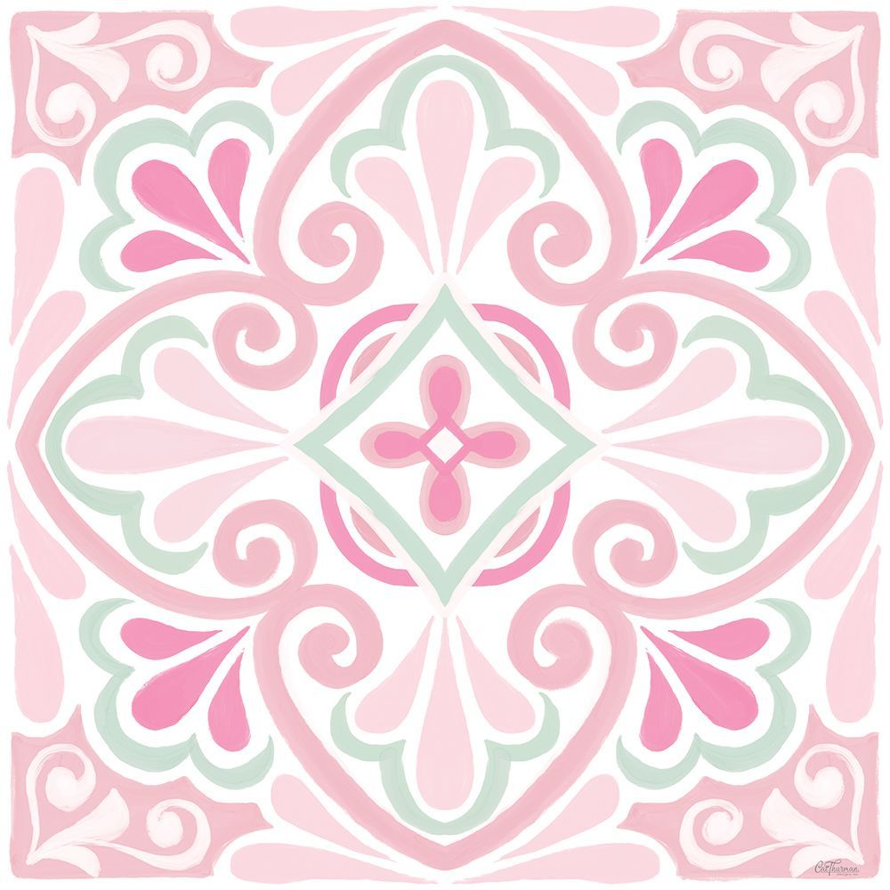 Pink Tile art print by Cat Thurman Designs for $57.95 CAD