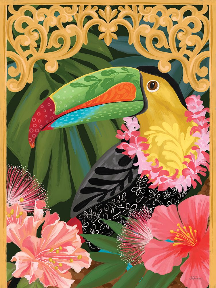 Tropical Toucan art print by Cat Thurman Designs for $57.95 CAD