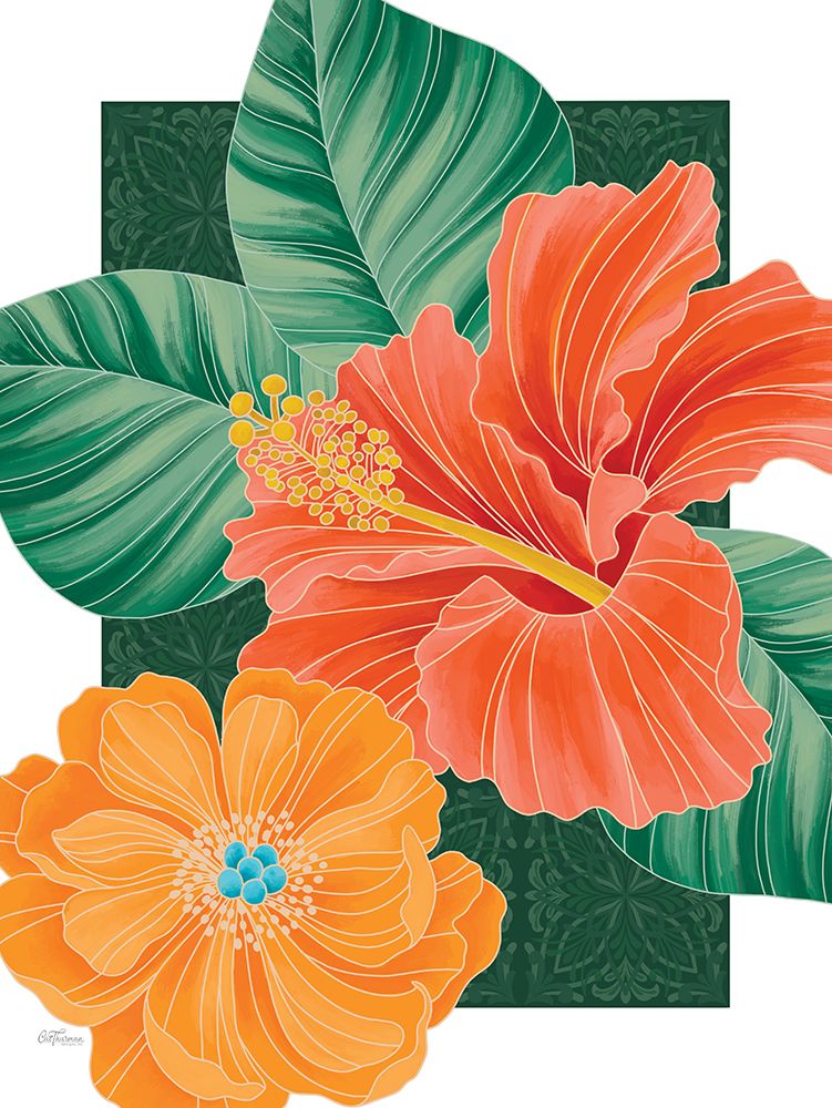 Echoes of Orange art print by Cat Thurman Designs for $57.95 CAD