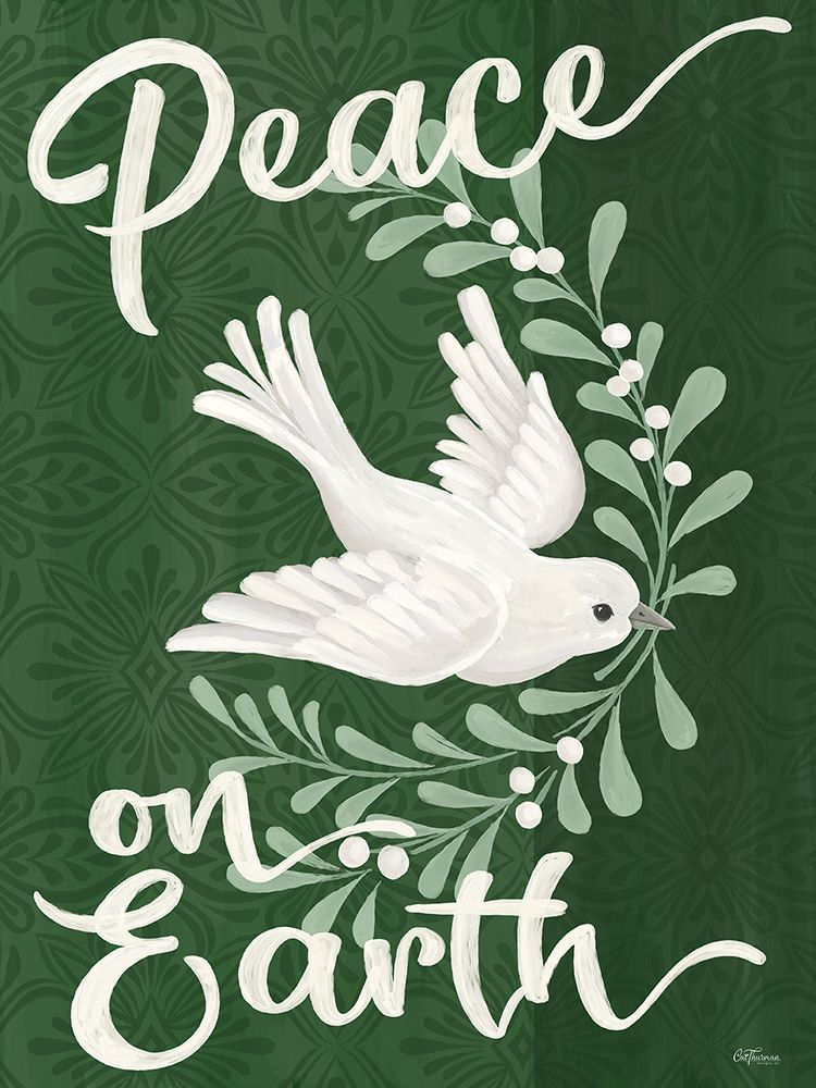 Peace on Earth Doves art print by Cat Thurman Designs for $57.95 CAD