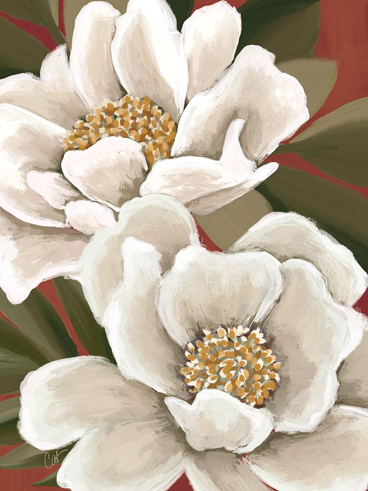 Peony Pair art print by Cat Thurman Designs for $57.95 CAD