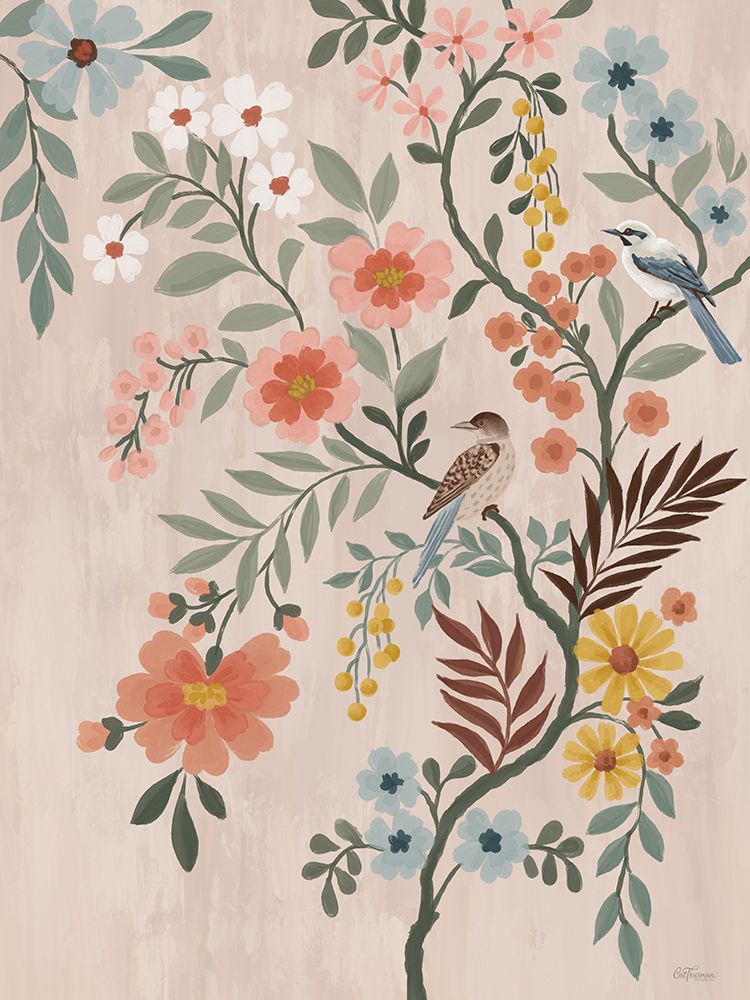 Modern Chinoiserie art print by Cat Thurman Designs for $57.95 CAD