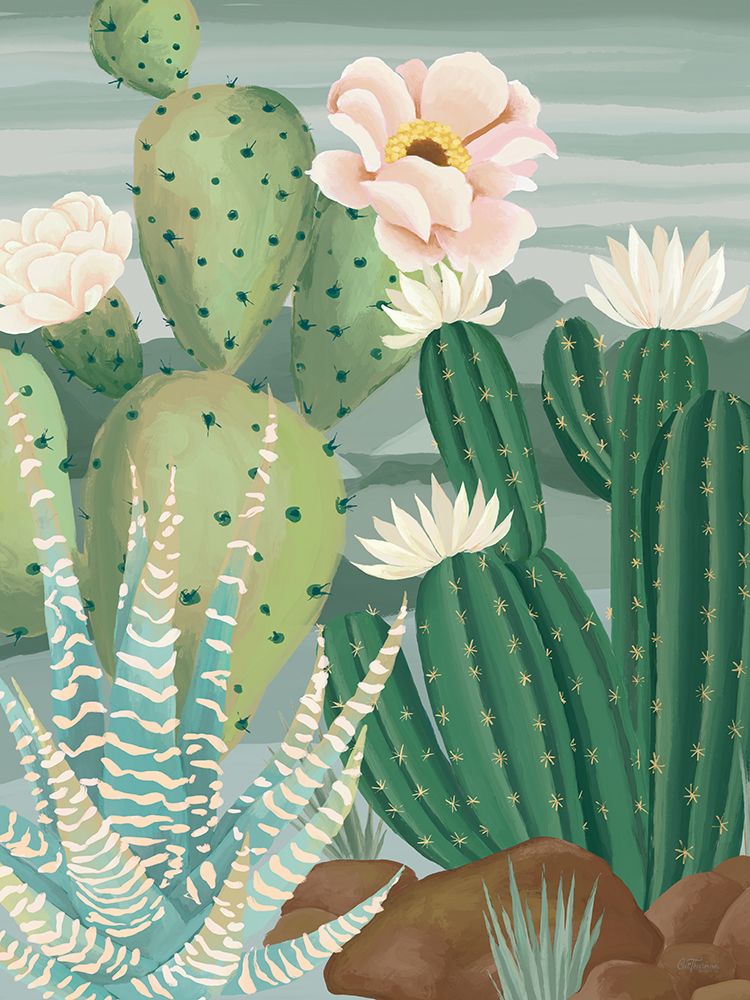 Green and Bloom art print by Cat Thurman Designs for $57.95 CAD