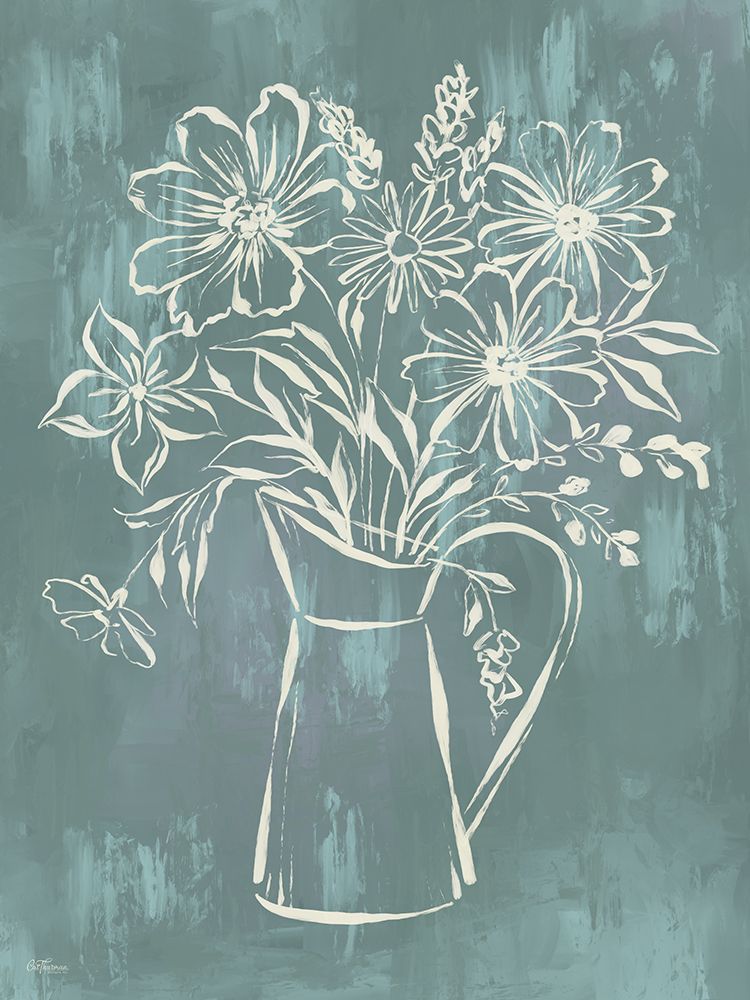 Etched Bouquet II art print by Cat Thurman Designs for $57.95 CAD