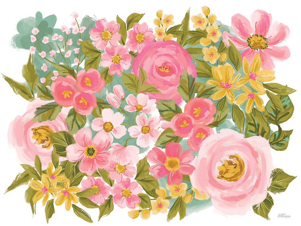 Flowers From Above art print by Cat Thurman Designs for $57.95 CAD