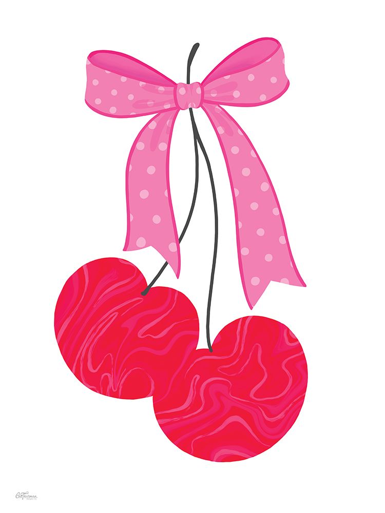Marble Cherries art print by Cat Thurman Designs for $57.95 CAD