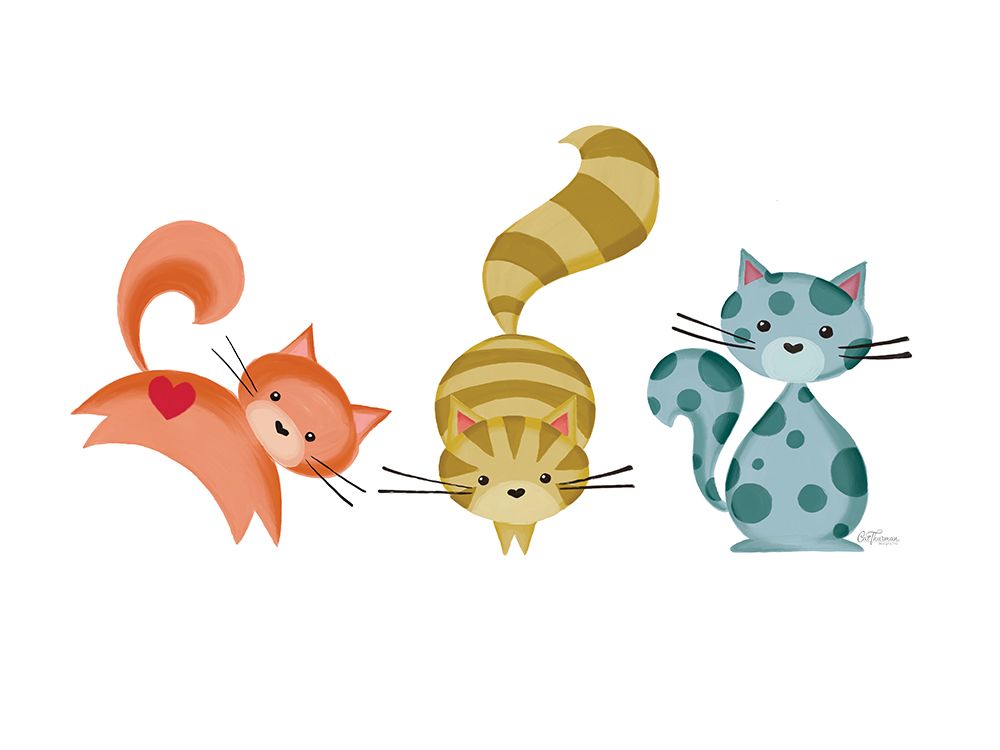 Meow Crew art print by Cat Thurman Designs for $57.95 CAD