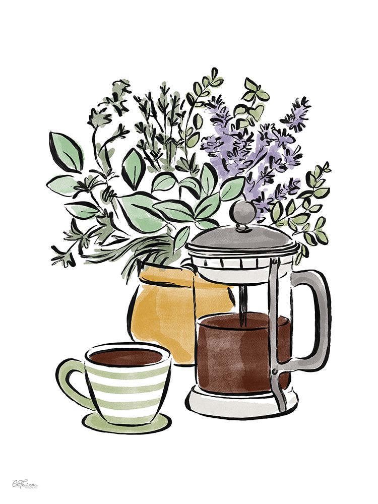 Aromatic Awakening art print by Cat Thurman Designs for $57.95 CAD