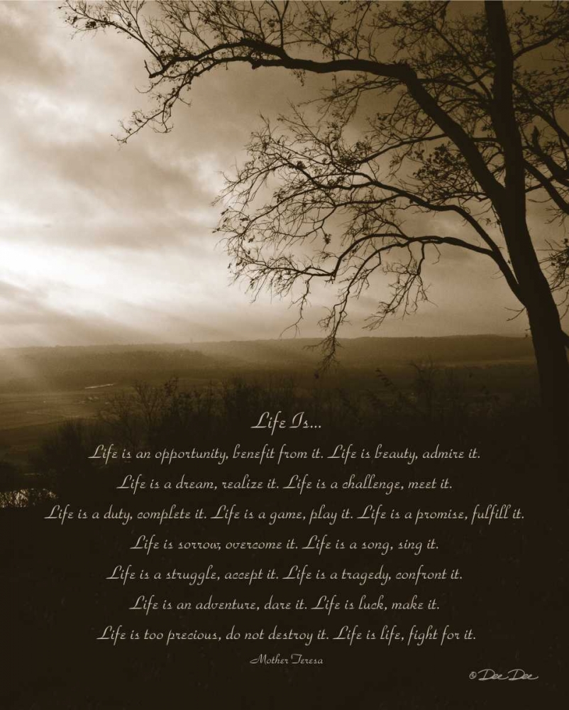 Life Is... art print by Dee Dee for $57.95 CAD
