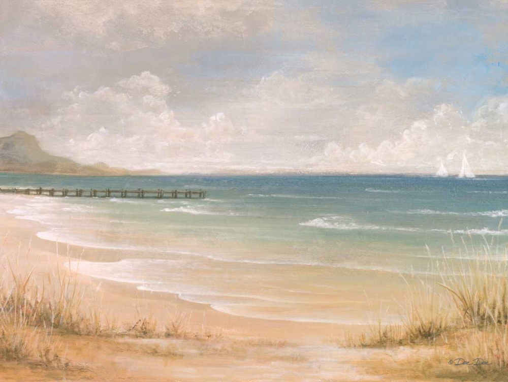 Pier View art print by Dee Dee for $57.95 CAD