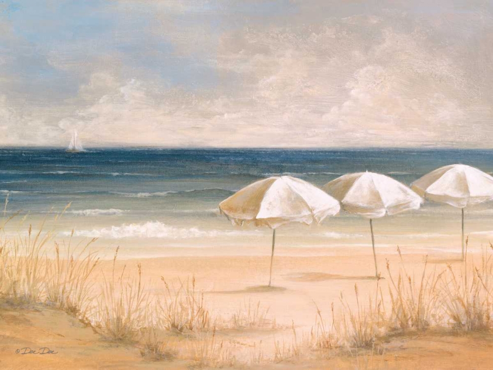 Atlantic Umbrellas art print by Dee Dee for $57.95 CAD