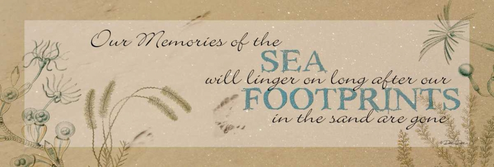 Footprints in the Sand art print by Dee Dee for $57.95 CAD