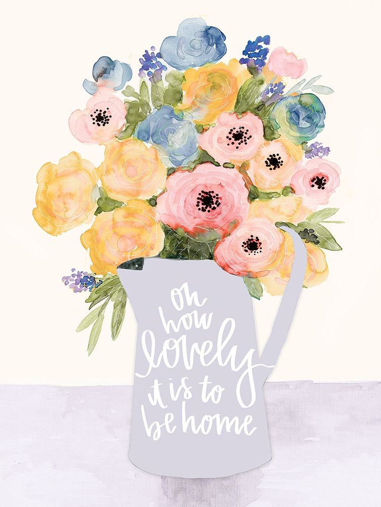 Lovely to Be Home Flowers art print by Dogwood Portfolio for $57.95 CAD
