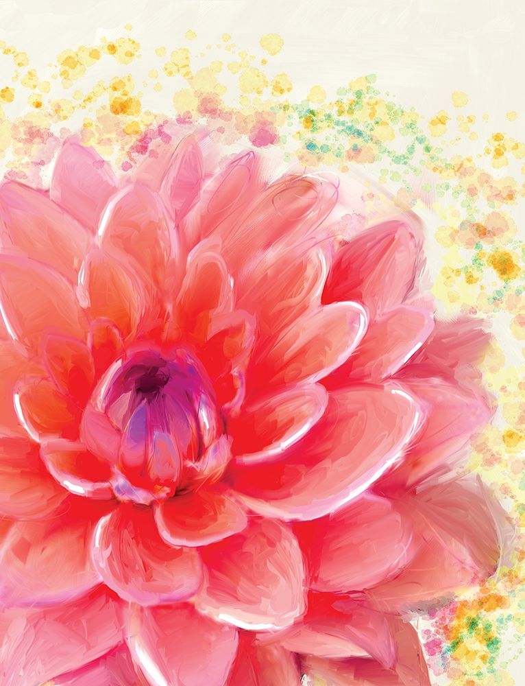 Dahlia Splatter art print by Dogwood Portfolio for $57.95 CAD