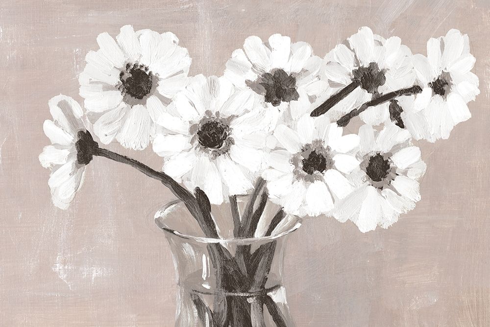 Greige Floral art print by Dogwood Portfolio for $57.95 CAD