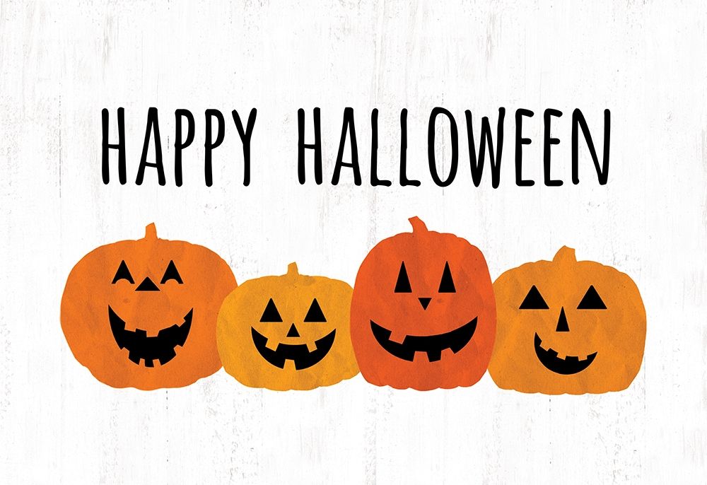 Happy Halloween Pumpkins art print by Dogwood Portfolio for $57.95 CAD