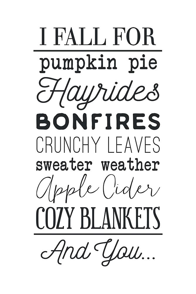 I Fall for Autumn Things art print by Dogwood Portfolio for $57.95 CAD