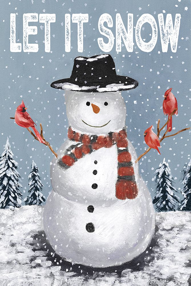 Let It Snow Snowman art print by Dogwood Portfolio for $57.95 CAD