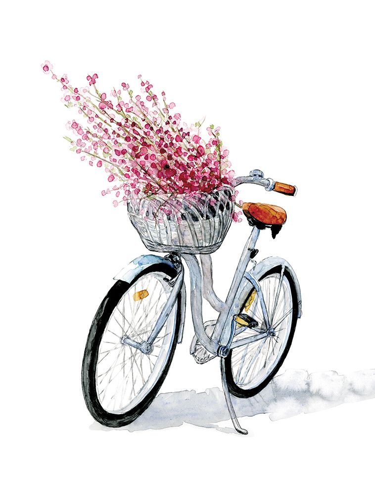 Flower Bicycle III art print by Dogwood Portfolio for $57.95 CAD