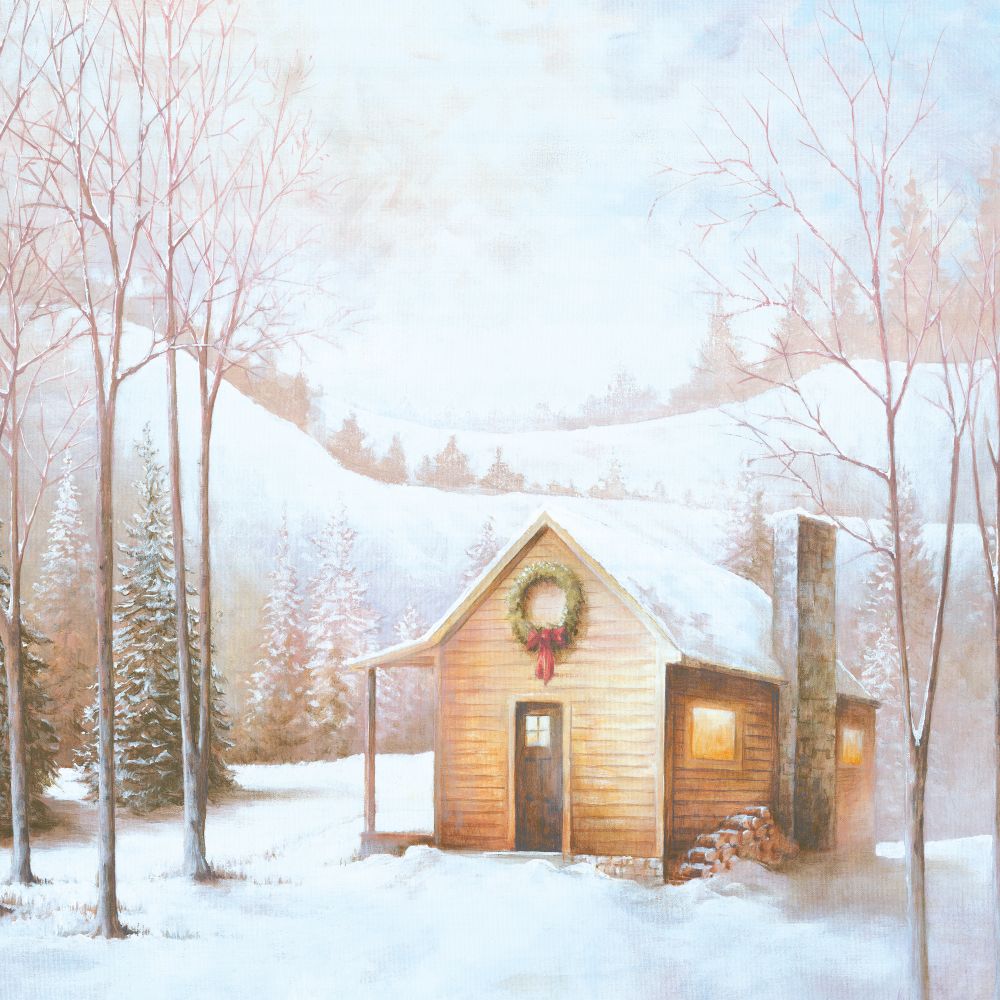 Christmas Cabin art print by Dogwood Portfolio for $57.95 CAD