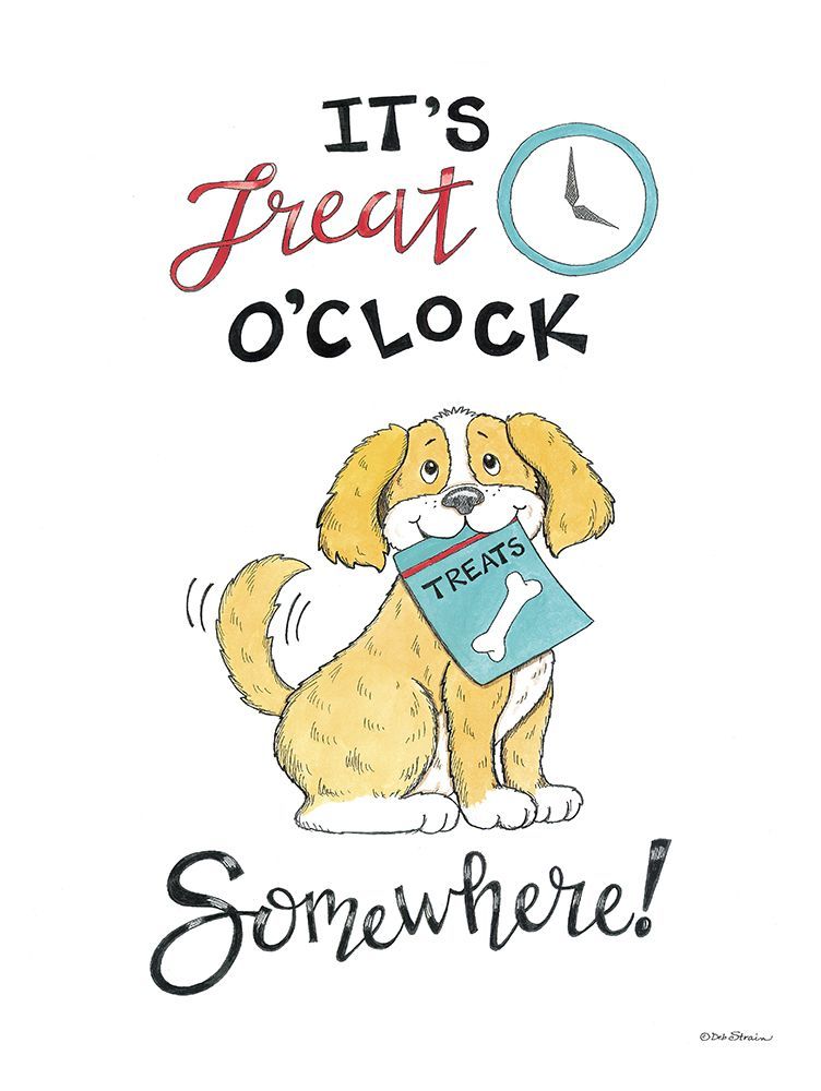 Its Treat Oclock Somewhere art print by Deb Strain for $57.95 CAD